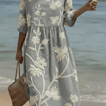 Ashley | Midi Kleid mit Blumenmuster - Liisi Valik