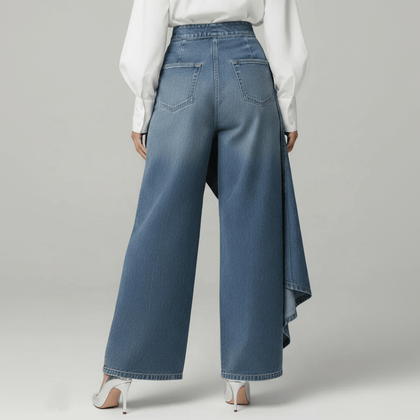 Carla - Ümberpööratud Denim Püksid - Liisi Valik