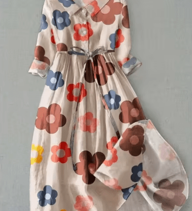Cheryl - Retro Bloom Kleid - Liisi Valik