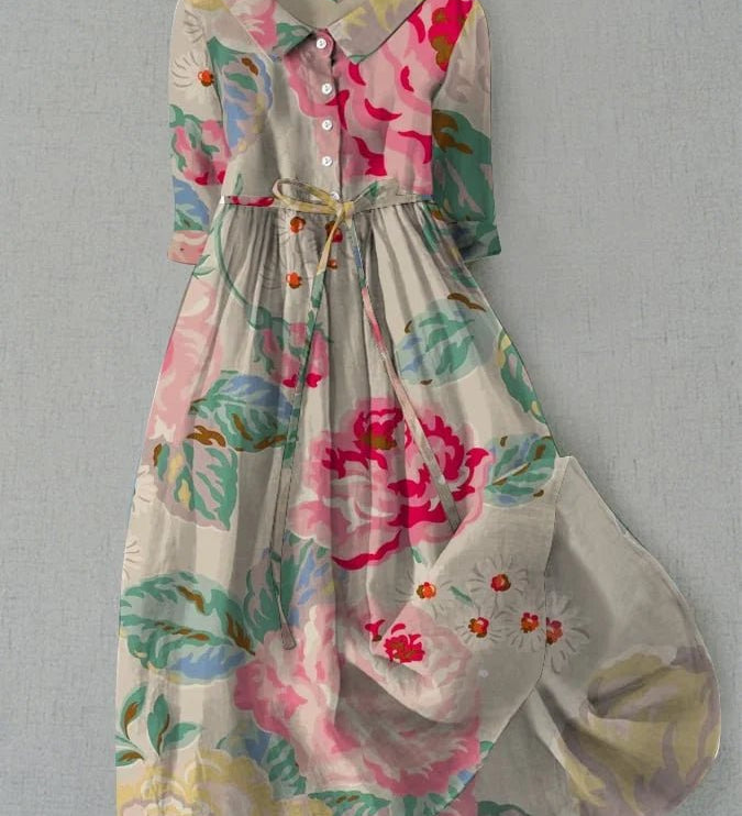 Cynthia – Elegantne Lilleline Kleid - Liisi Valik