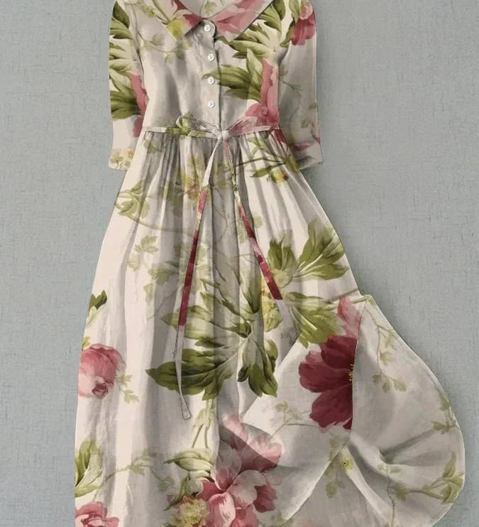Diane – Elegantne lilleline kleit - Liisi Valik