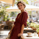 Liisa - Elegantne maksi V-kaelusega - Liisi Valik