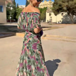 Louise – Elegantne maxi kleit V-kaelusega - Liisi Valik