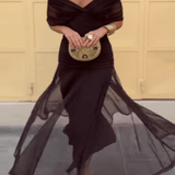 Louise – Elegantne maxi kleit V-kaelusega - Liisi Valik