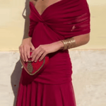 Louise – Elegantne maxi kleit V-kaelusega - Liisi Valik