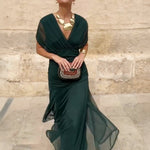 Louise – Elegantne maxi kleit V-kaelusega - Liisi Valik