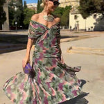 Louise – Elegantne maxi kleit V-kaelusega - Liisi Valik