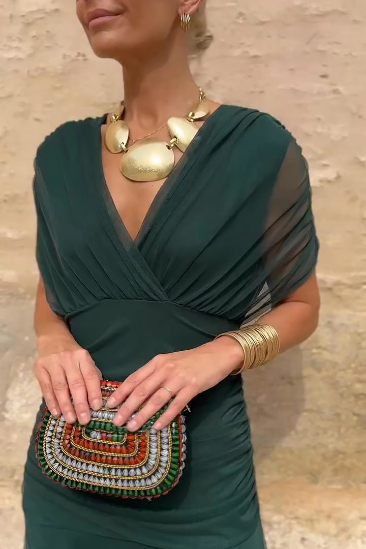 Louise – Elegantne maxi kleit V-kaelusega - Liisi Valik
