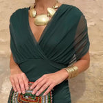 Louise – Elegantne maxi kleit V-kaelusega - Liisi Valik