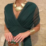 Louise – Elegantne maxi kleit V-kaelusega - Liisi Valik