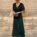 Louise – Elegantne maxi kleit V-kaelusega - Liisi Valik
