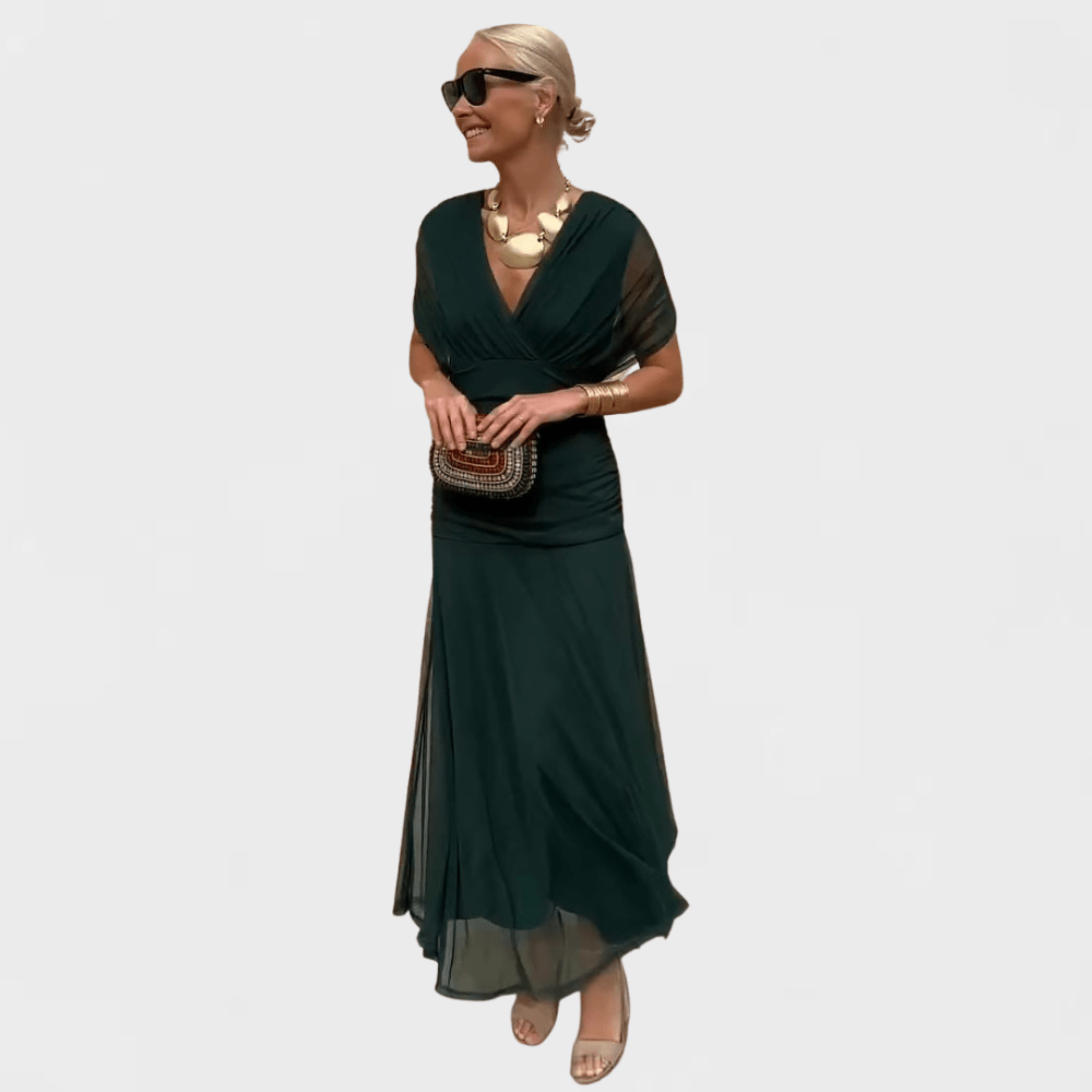 Louise – Elegantne maxi kleit V-kaelusega - Liisi Valik