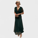 Louise – Elegantne maxi kleit V-kaelusega - Liisi Valik