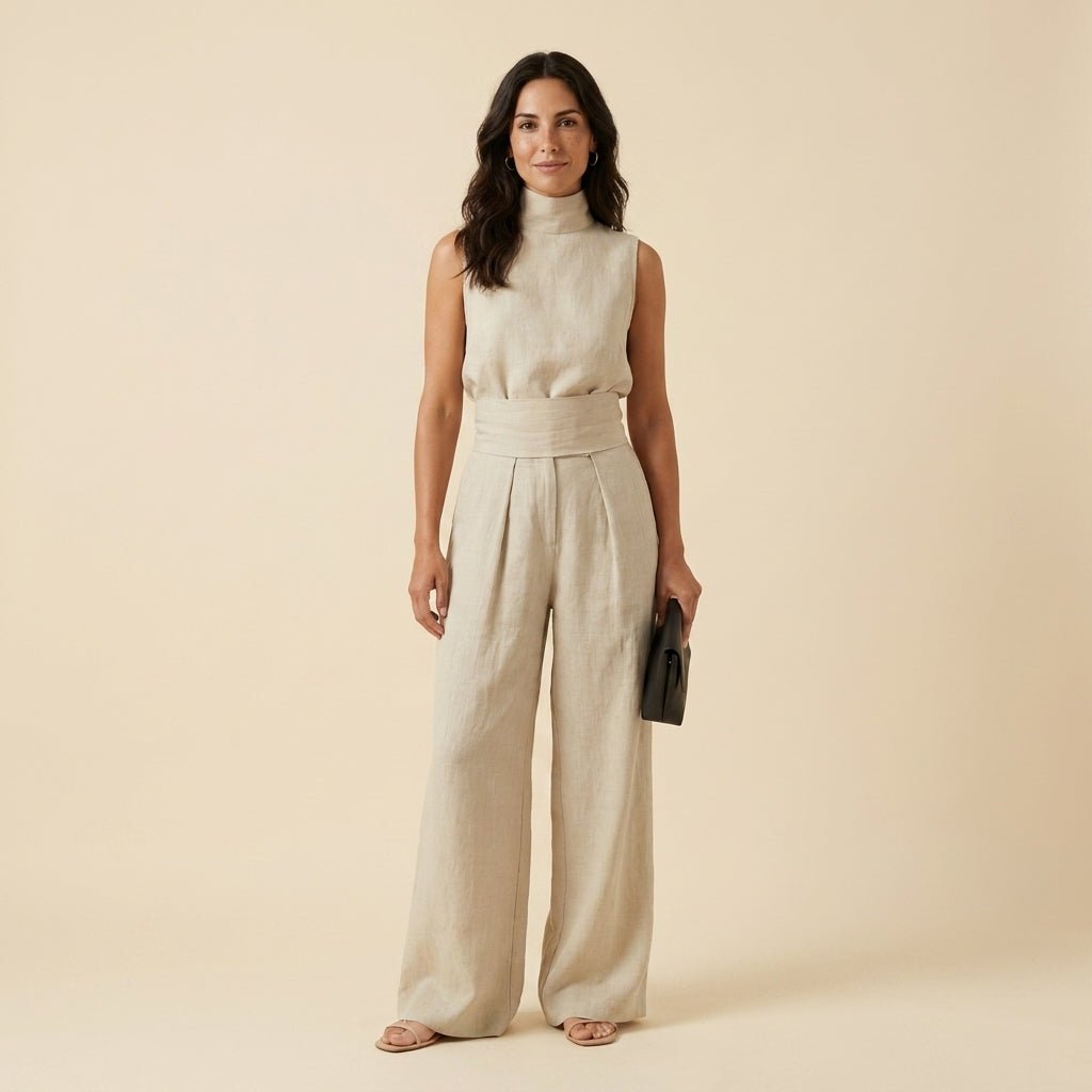 María™ | Minimalistlik Komplekt Top + Lai Püks - Liisi Valik