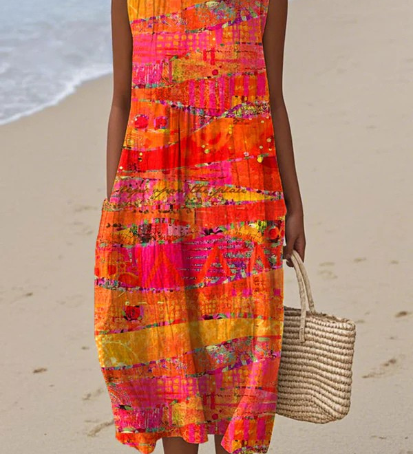 Midi Kleid Faye™ Sunset - Liisi Valik