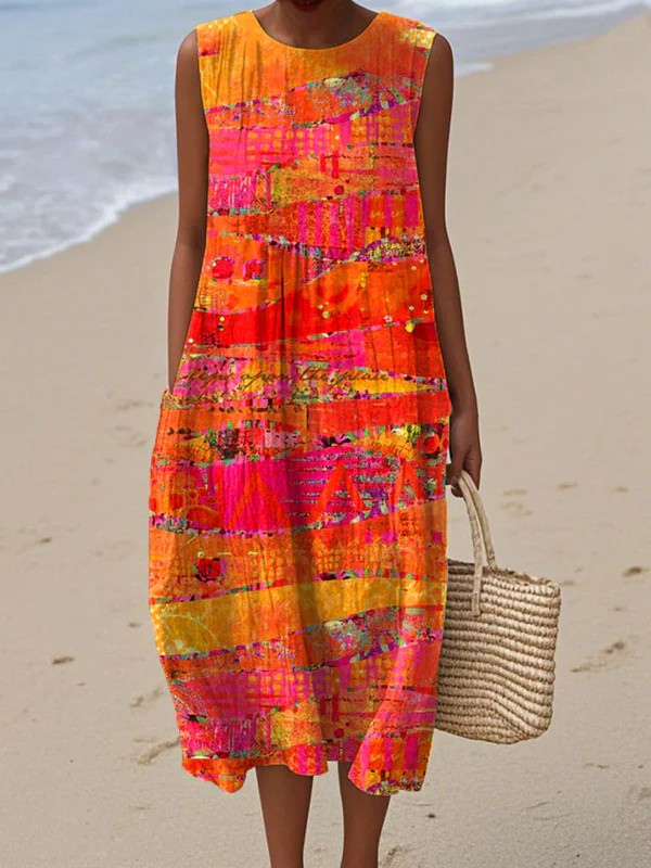 Midi Kleid Faye™ Sunset - Liisi Valik