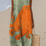 Midi Kleid Tess™ Oceanic - Liisi Valik