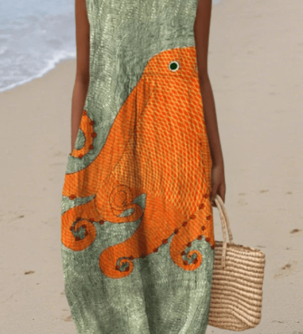 Midi Kleid Tess™ Oceanic - Liisi Valik
