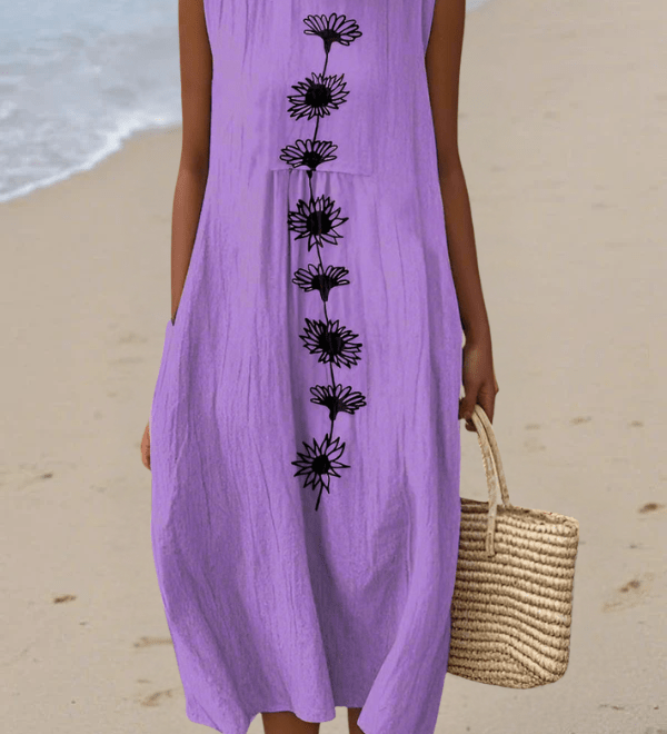 Midi kleit Emma™ Violet Bloom - Liisi Valik