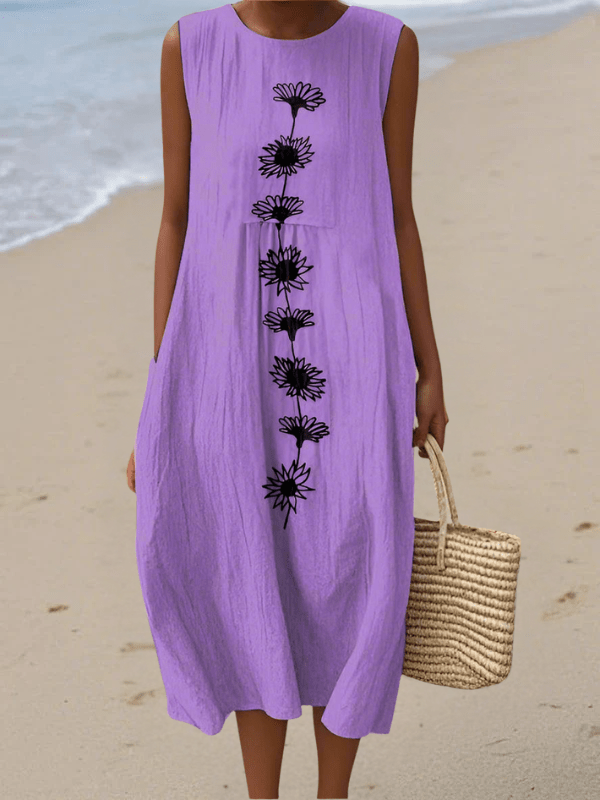 Midi kleit Emma™ Violet Bloom - Liisi Valik