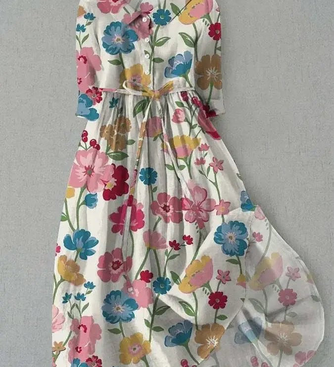 Pamela – Klassikaline Lilleline Kleid - Liisi Valik