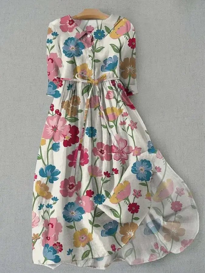 Pamela – Klassikaline Lilleline Kleid - Liisi Valik