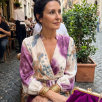 Valentina | Midi Ristuv Kleit Sidemega ja Mustriga - Liisi Valik